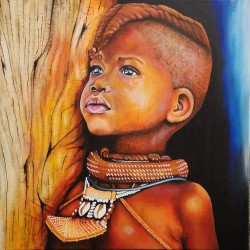 Enfant de la tribu des Himbas