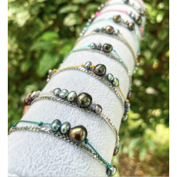 Le bracelet "Pearls" / Modèle 1 : 2 rangs / - Collection BLISS